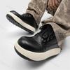 Fashion 2025 New Men's Casual Shoes Retro Motorcycle High Top Fashion Trend Boots Comfortable Non slip Height Increasing Chunky sneakers