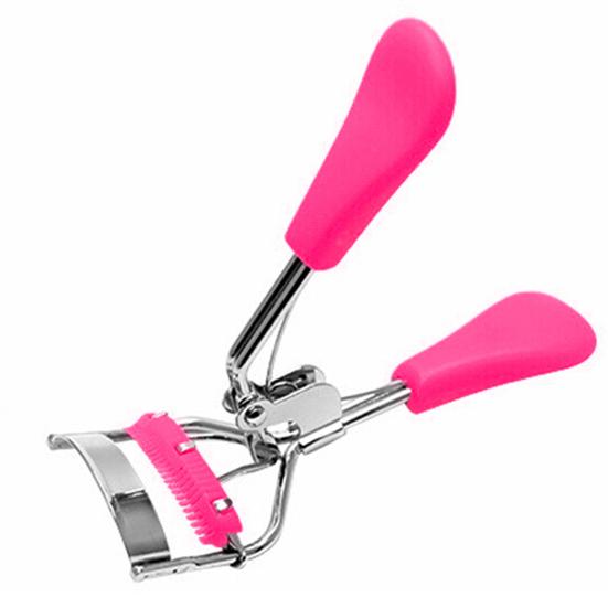 

Мини Зажим для ресниц с расческой Дизайн Простота использования Нержавеющая сталь Стальной Зажим для ресниц для красоты розы красного