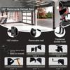 Motorcycle Accessories Wall Mounted Metal Motorcycle Helmet Rack with Hook 180° Rotating Metal Shelf for Hats and Sportswear