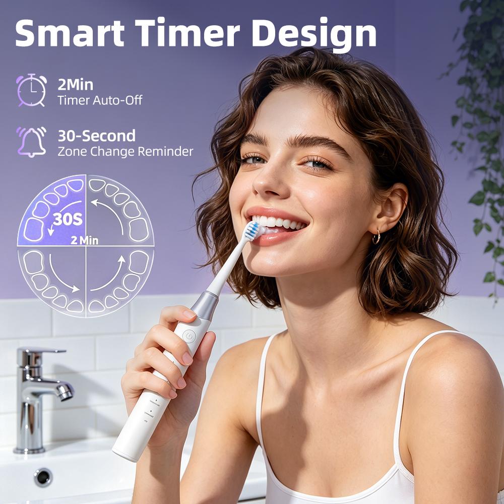 IPX7 Waterproof Sonic Electric Toothbrush 5 Cleaning Modes Deep Clean Whitening Tooth Brush Gum Care Smart Timing Low Noise