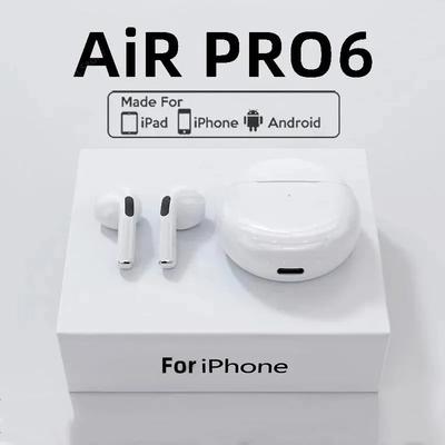 For Air Pro 6 TWS Wireless Bluetooth Earphones Headphones Fone Stereo Headset Box for Apple IPhone Xiaomi Phone Accessories