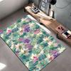 Floral Watercolor Pattern Carpet Suitable As a Non-slip Mat for the Living Room or Bedroom Sofa