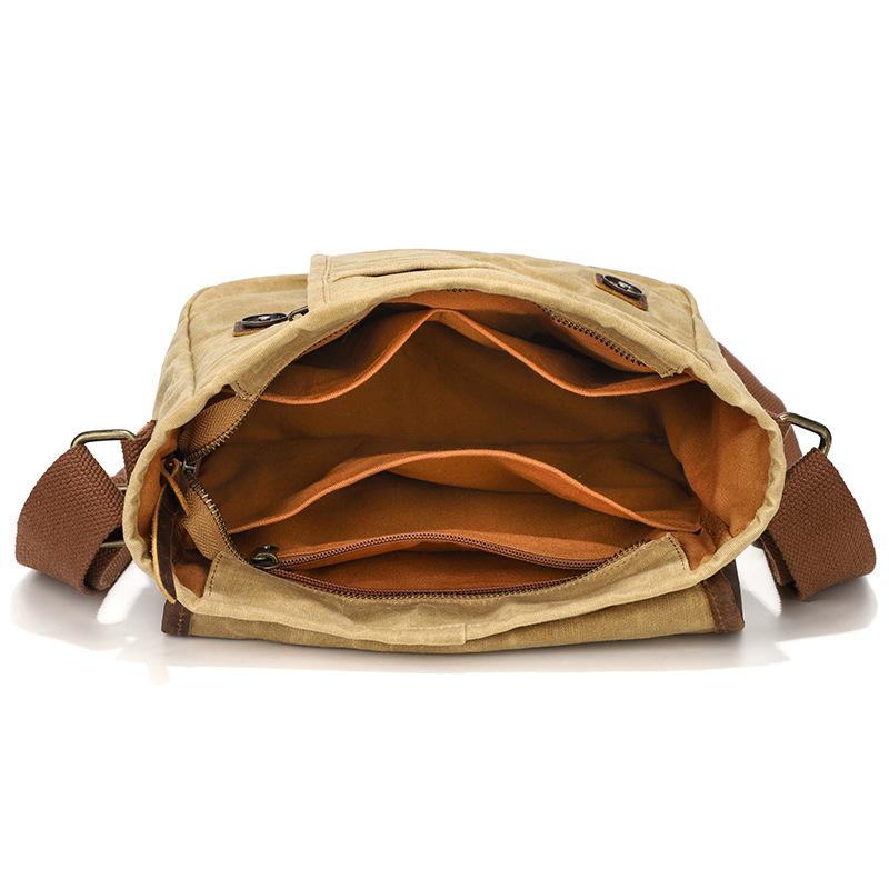 Seven-Color Cotton Casual Retro Men'S Messenger Bag Men'S Shoulder Backpack Batik Waterproof Canvas Bag