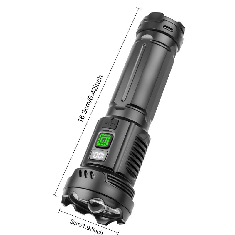 Super Jasna 7-LEDowa Latarnia Kempingowa, Ładowana przez USB-C, Przenośna Wodoodporna Latarka na Zewnątrz, do Sytuacji Awaryjnych, Wędrówek, Wędkarstwa, Awarii Zasilania, Sprzęt Przetrwania