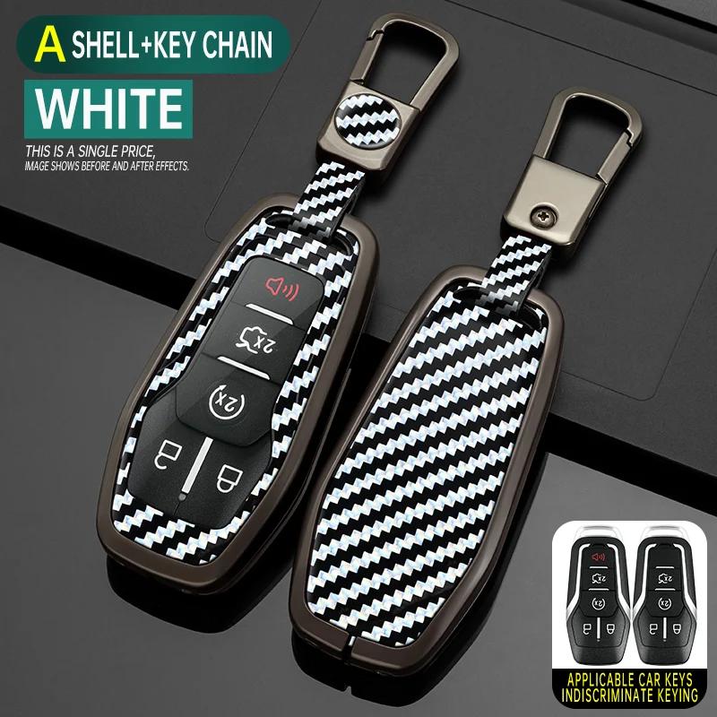 Styling Mouldings Alloy Car Remote Key Case Cover Protect Shell Bag For Ford Fusion Mondeo Mustang F-150 Explorer Edge Lincoln M