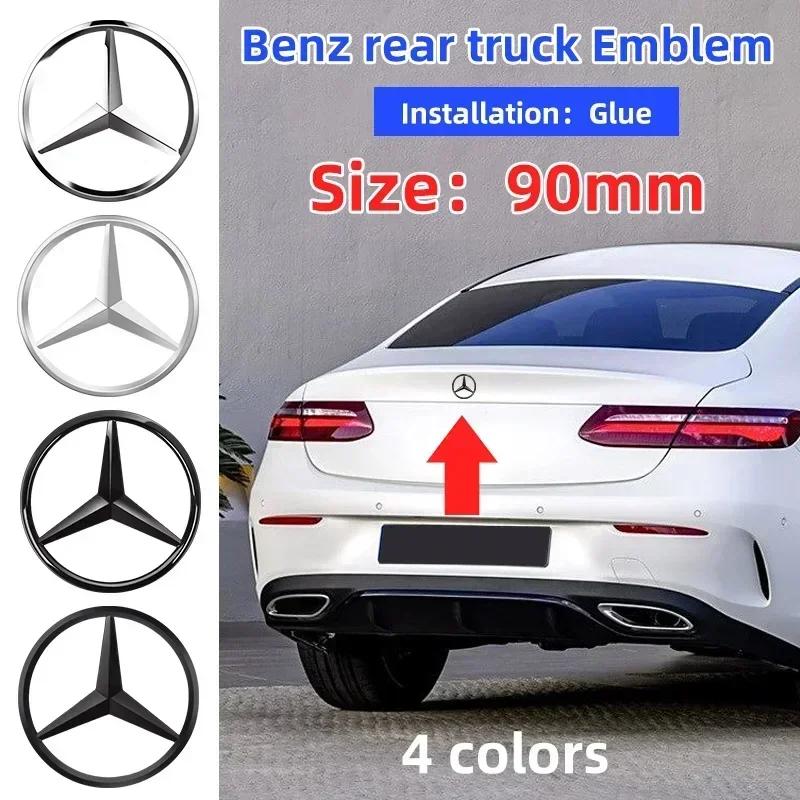 3D ABS stříbrná/černá 9cm 90mm auto zadní kufr znak odznak nálepka Decals Pro Mercedes Benz W117 W177 W176 X253 W247 W213