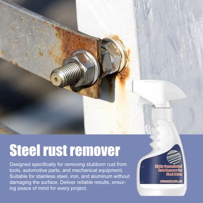 Rostentferner Spray für Metall Einfache Sprühanwendung Schnell wirkend Stahl Rostentferner Hochleistungs Metallreiniger für Werkzeuge Autoteile Edelstahl Eisen