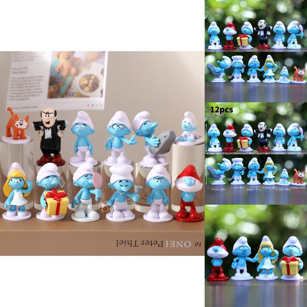 Ștrumfi Jucărie Figurină Personaj PVC Ediție de Colecție Decor Casă Pentru Copii