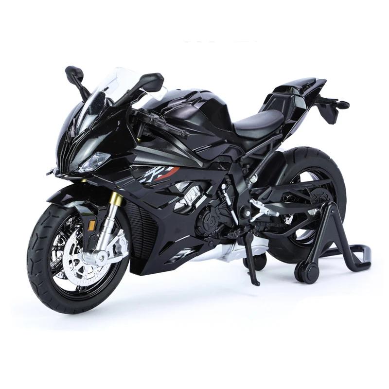 

1:12 2025 S1000RR M Version Racing Motorcycle Model Diecast Alloy Metal Cross-country Motorcycle Model Sound Light Kids Toy Gift