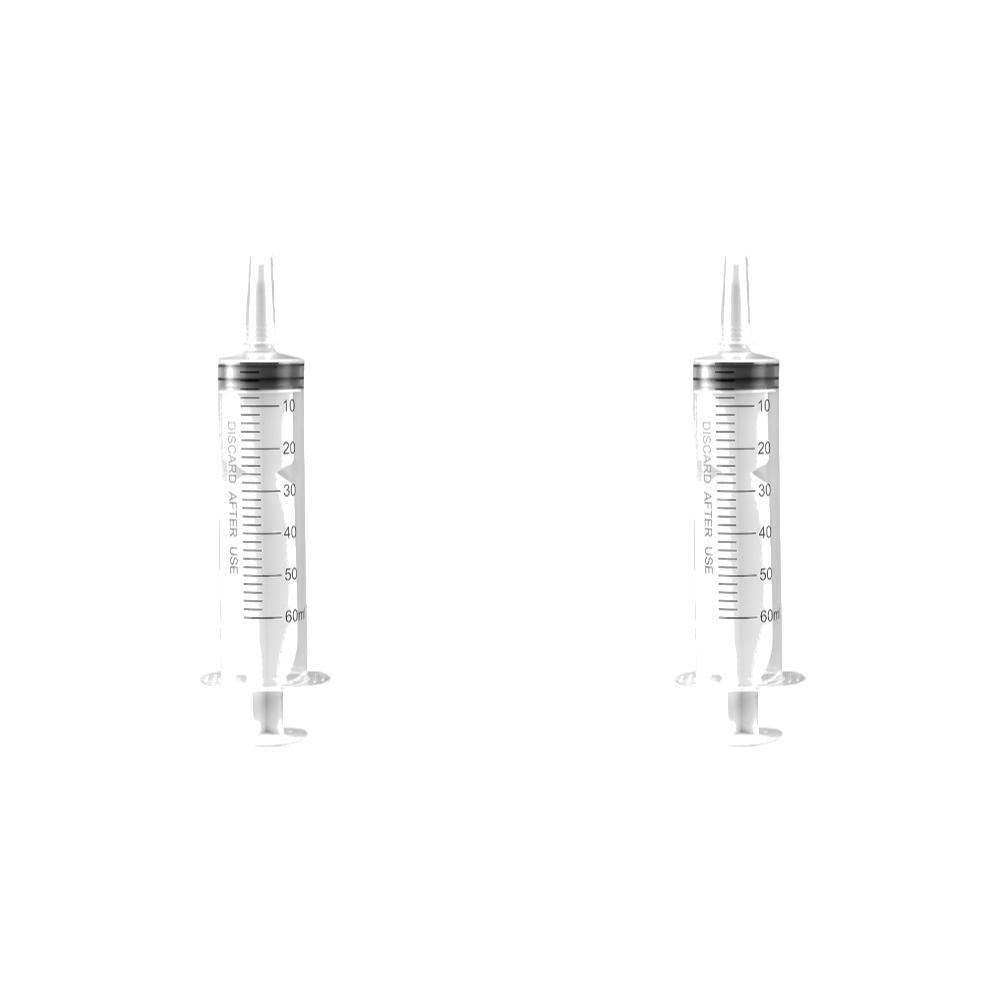 60-150ml Measuring Syringe Glue Filling Plastic Syringe Nutrient Sterile Without Needle Watering Refilling for Animal Feeding