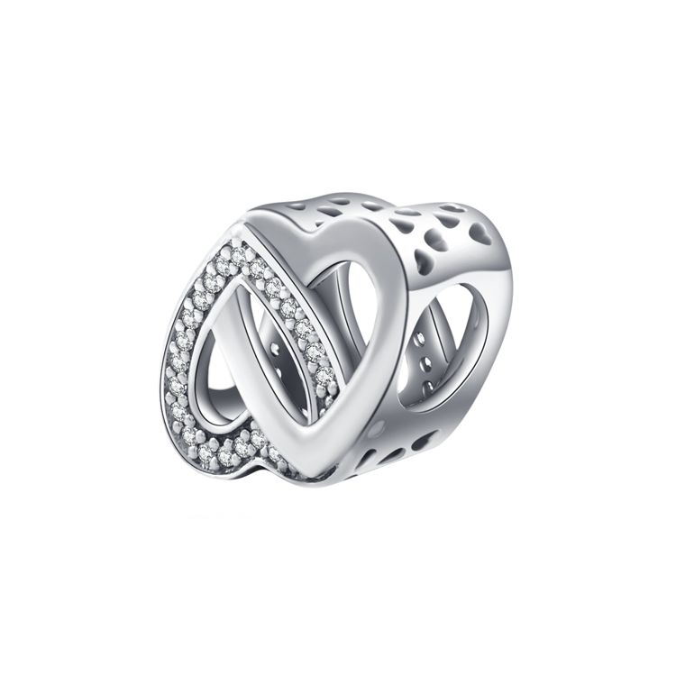 Pandora Woven Love Charm Unisex Jewelry 791880CZ Silver