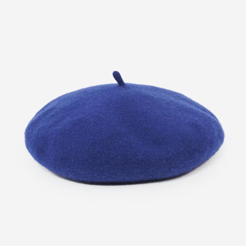 Wool Felt Beret Women British Style Girls Beret Hat Lady Solid Color Winter Hats