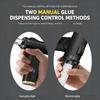 Cordless Portable Adhesive Dispenser Featuring Interchangeable 10cc and 30cc Adapters and Adjustable Dispensing Settings