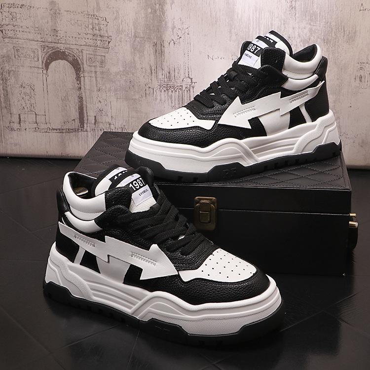 

Высокие туфли для серфинга, мужская модная спортивная повседневная обувь, мужская обувь Zhongbang, молодежные белые теплые бархатные короткие ботинки для молодежи 38