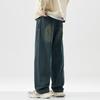 New Style of Washing and Old Jeans for Men's Street Hip-hop Wide-leg Pants