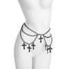 Temperament Hollowing Cross Waist Chain Vintage Multi-layer Body Chain  Nightclub Wear