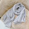 Autumn And Winter Hemp Cotton Bronzing Elk Scarf Widened Long Women'S Shawl Windshield Warm Literary Korean Version Scarf