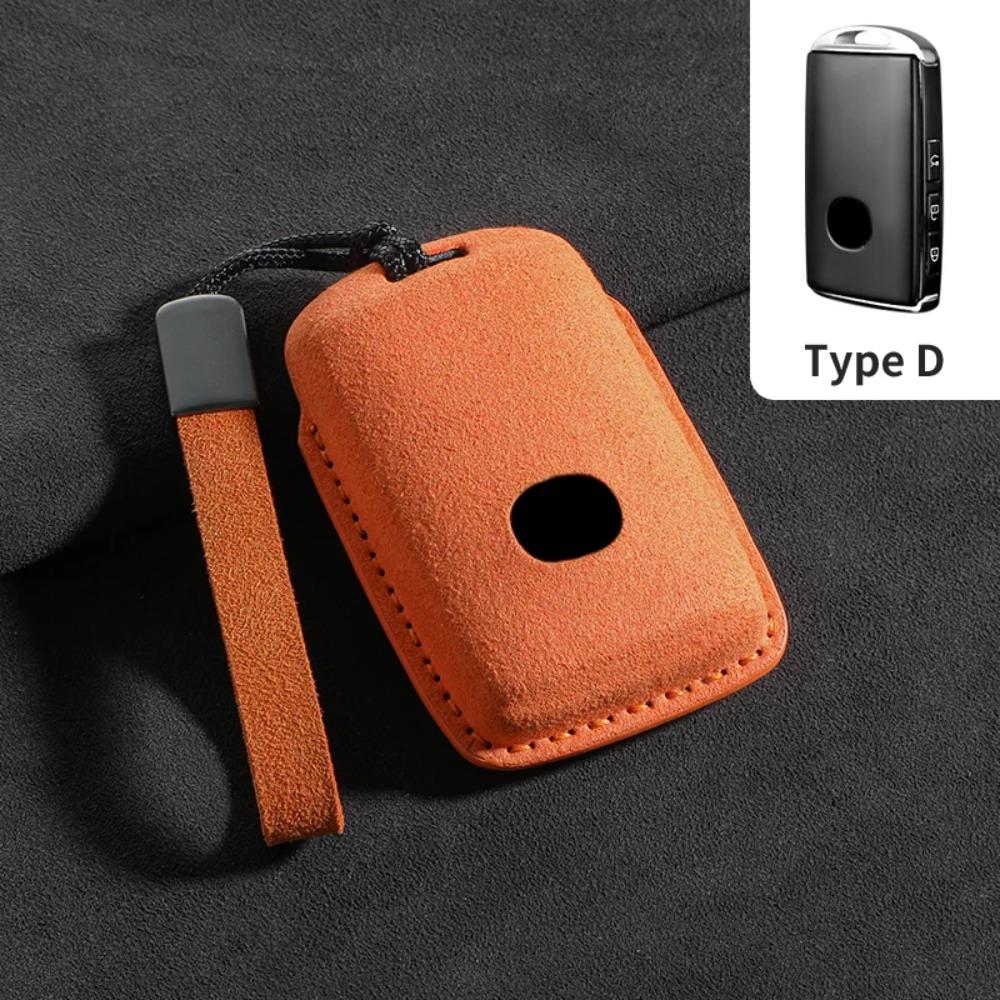 Suede Leather Car Remote Key Case Cover Shell for Mazda 3 6 Alexa CX30 CX50 CX60 CX 3CX4 CX5 CX8 CX9 Protector Fob Accessories