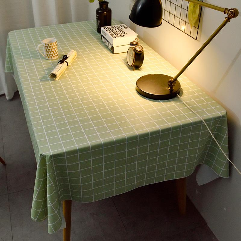 Table Cloth For Home Waterproof Plaid Stripe Dining Tablecloth Kitchen Decorative Rectangular Coffee Cuisine Party Table Cover