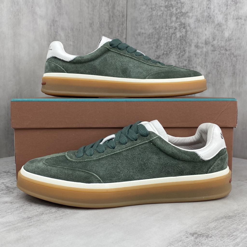 Holiday Gift Luxury Shoes Casual Sneakers Handmade Unisex Style Leather Upper Calfskin Lining Oxford Sole Breathable Non-slip