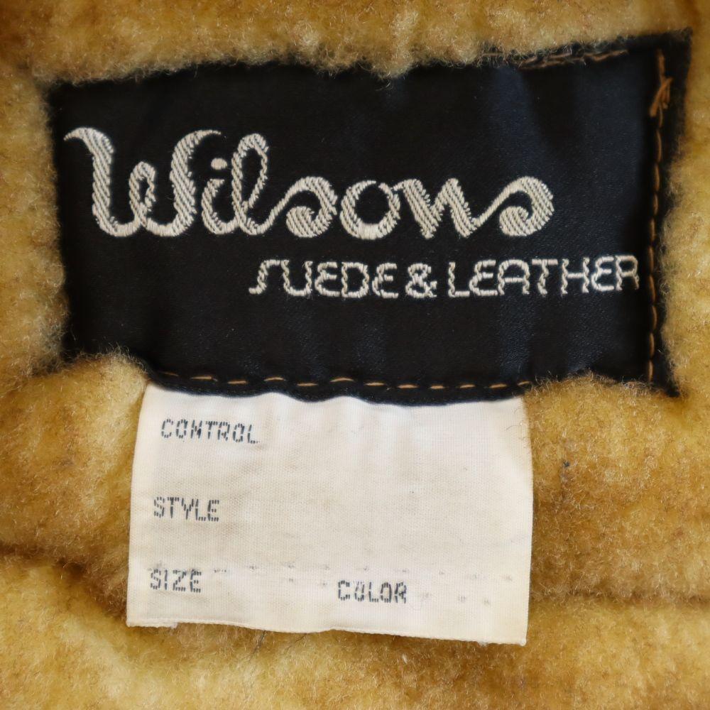 Wilsowo 70s 80s vintage Genuine leather mouton leather jacket beige Bore Men's Used
