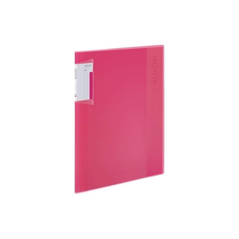 KOKUYO File Clear Book Novita Fixed Type A4 40 Sheets Pink RA-NV40P
