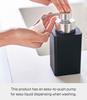 Yamazaki Jitsugyo Refill Dispenser Foam Type Black Tower Foam Type Detergent Dedicated Easy To Clean 5208 Approx. W7XD9.5XH17cm