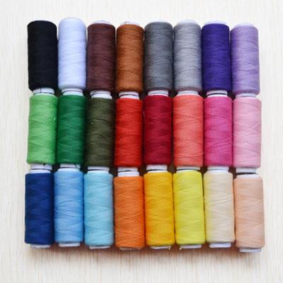 24 ks 200 yardů DIY šicí potřeby Sada ručních linek Příslušenství k vyšívacím strojům Domů Šicí nástroje Šicí nit Polyester