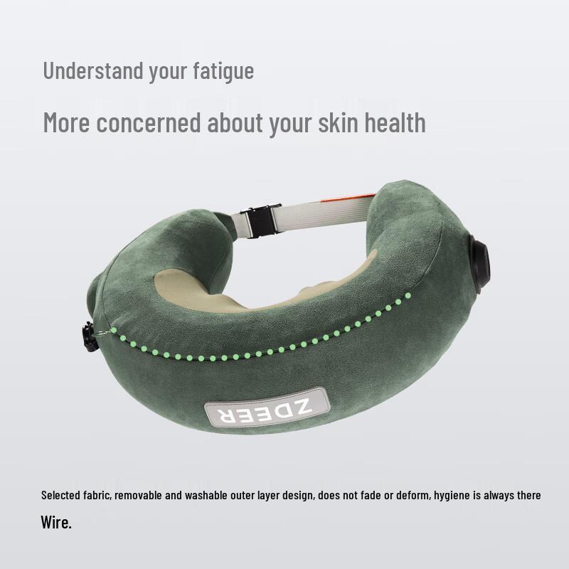 Zdeer U-shaped Inflatable Neck Massager Pillow