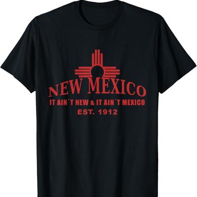 New Mexico Est. 1912 Graphic T-Shirt 100% Cotton O-Neck Short Sleeve Summer Casual Mens T-shirt Streetwear