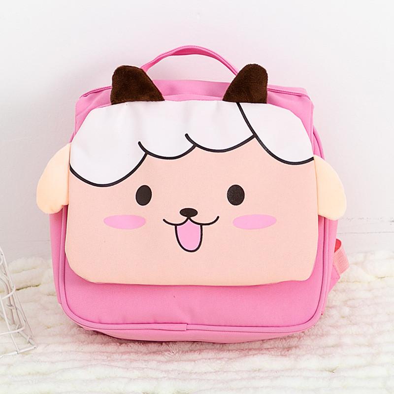 Stylish Children s Backpack With Cute Cartoon Print Lightweight And Large Capacity Pink