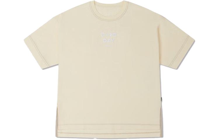 Converse Showcasing Series SS23 T Shirts Women s Beige Crew Neck Moderate Straight Fit 10025874-A02 L