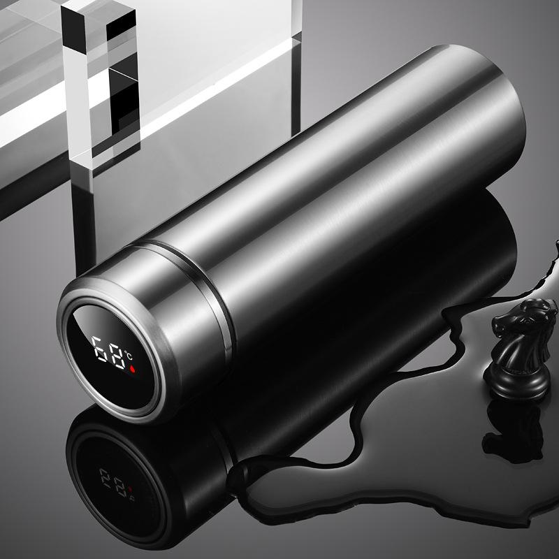 316 stainless steel thermos cup, high-end gift water cup, car business office cup, intelligent temperature measurement cup