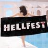 H-Hellfest Band Anime Beach Swimming Towel Soft Absorbent Washcloth Children's Gifts for Kids Travel Camping Gym