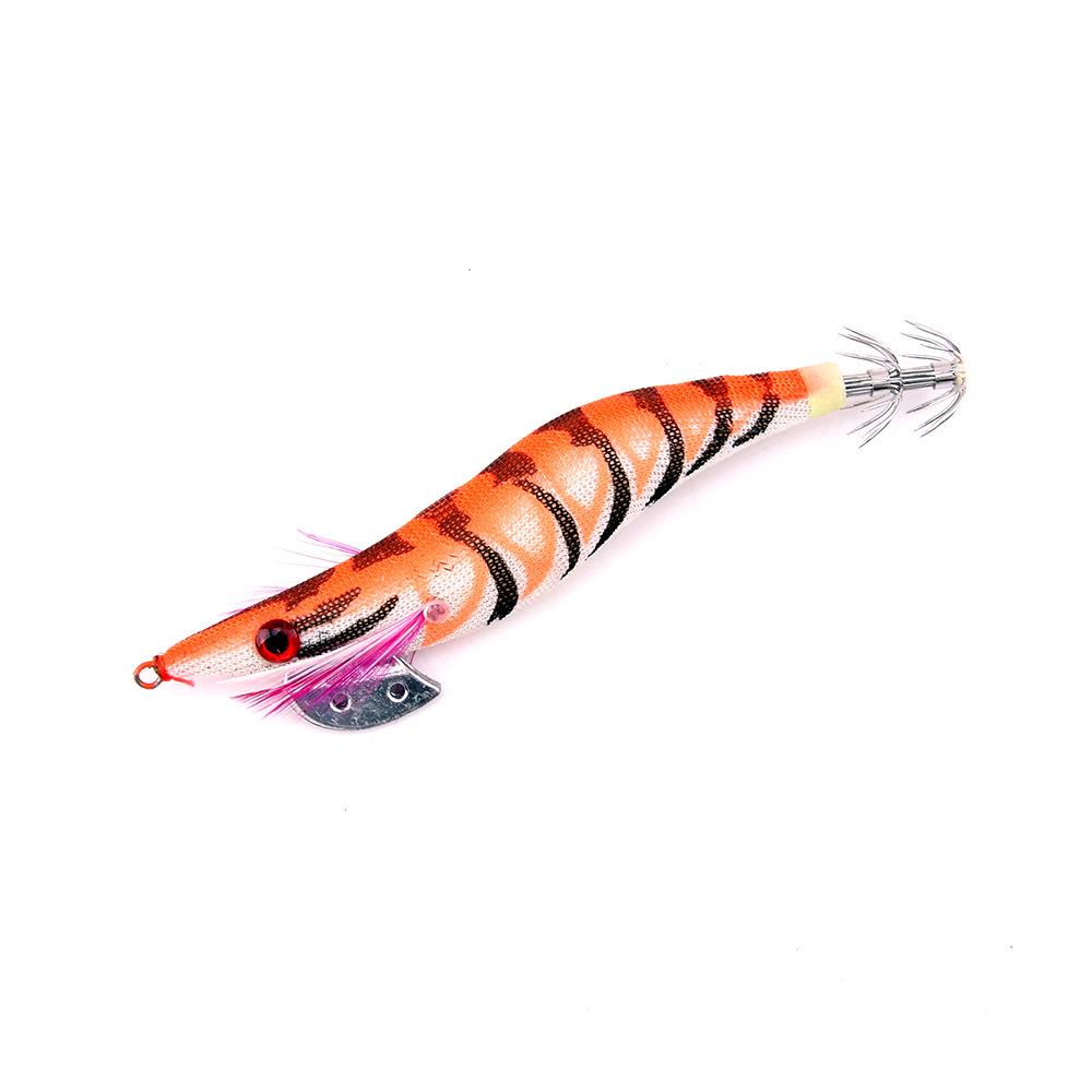 2.5#/3.0# Luminous Wood Shrimp Imitation Fishing Lure - Plastic Bait Jig Hook