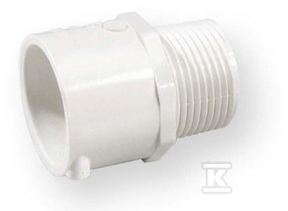 THREADED CONNECTOR KW/MZ PVC 1