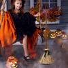 Witch Broom Halloween Decoration Spooky Sounds Dancing Broom Realistic Floating Witch Broomstick for Halloween Party Decor