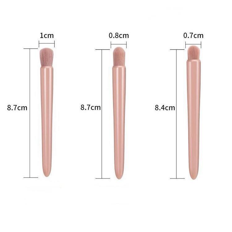 5 Makeup Brush Set Mirror Case Portable Box with Mirror Multi-function Loose Brush Blush Brush Beauty Tool