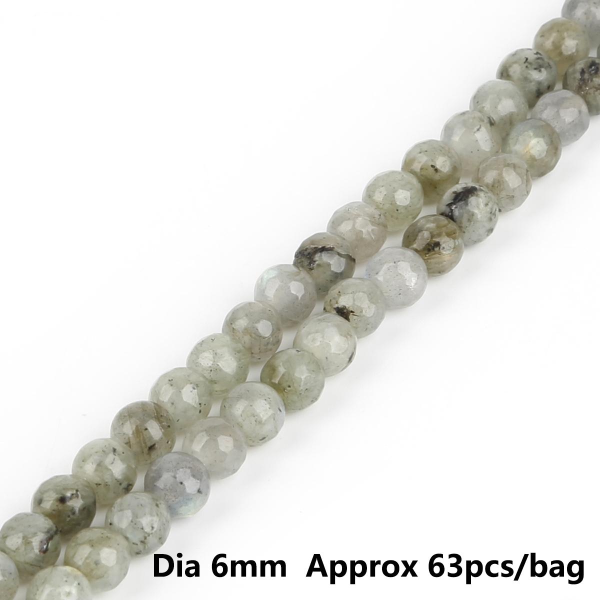 

Натуральные серые граненые бусины из камня-вспышки для изготовления ювелирных изделий, свободные каменные бусины, браслет, ожерелье, оптовая продажа 6mm 63pcs