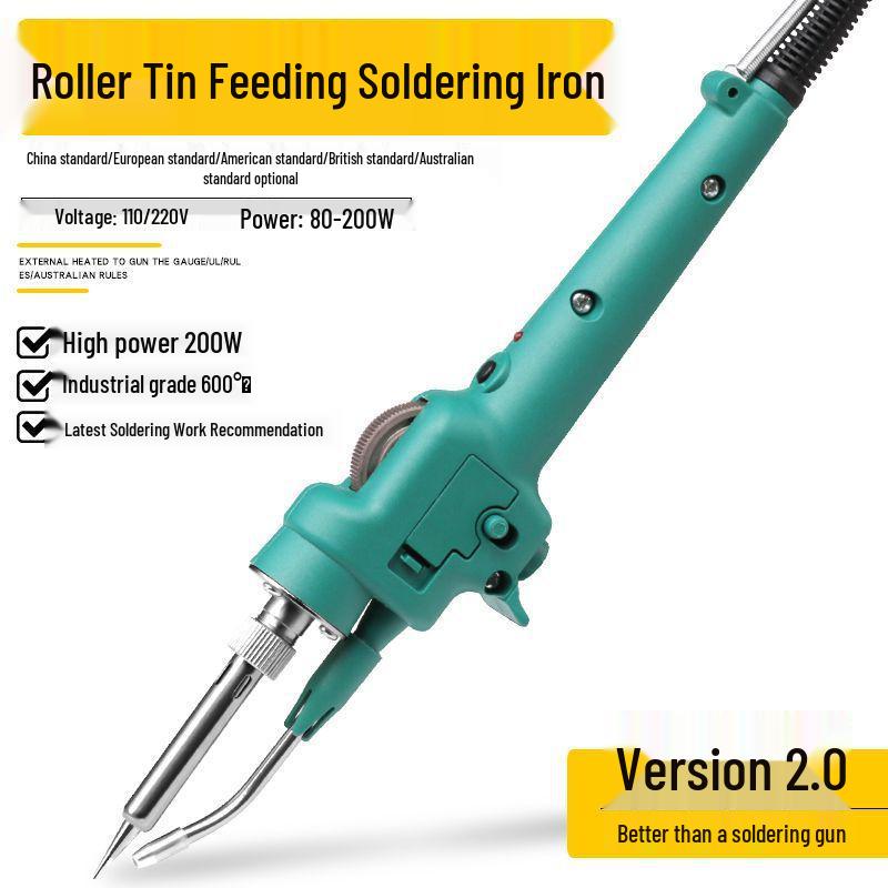 120W Electric Soldering Iron Gun - High Power, Manual Feed, Internal Heat, Ideal for Home Repairs and Welding.