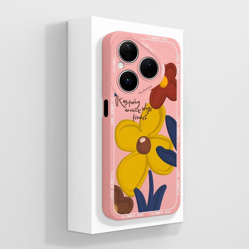 For Huawei Pura 80 Pro Honor X7d X9d X20 V40 Phone Cases Beautiful Village Patterns Lens Protection Liquid Silicone Shockproof Shell For Huawei Casing