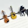5Pcs Music Clip Mini Clip Acrylic Secure Page Marker Piano Book Music Clip Piano Playing Aid