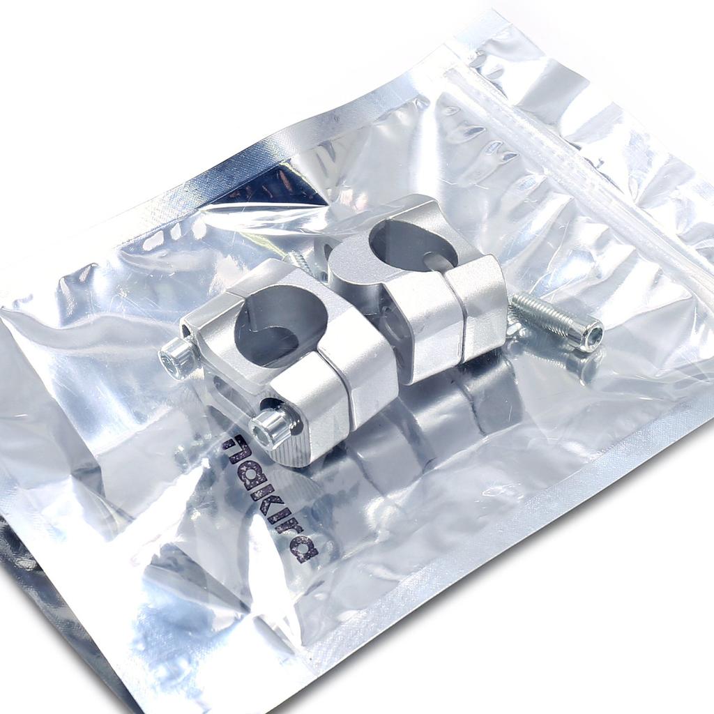 Nakira Bike Handle Post Burrise Adapter for 22.2mm To 28.6mm Height 19mm Nkr962 (Silver)