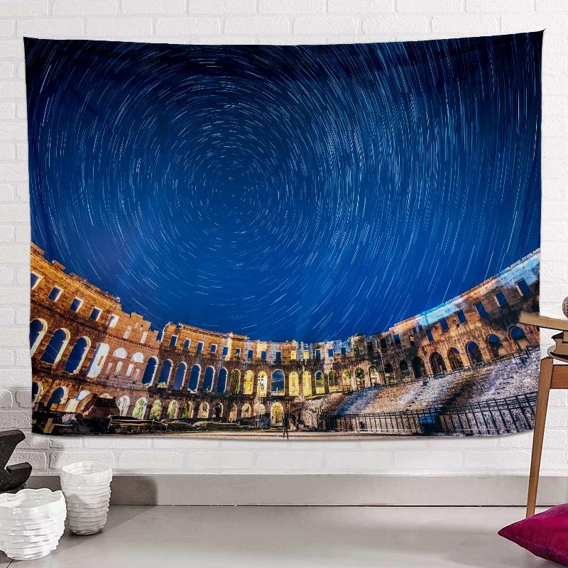 Scenery Wall Hanging Landscape Tapestry Wall Cloth Beach Mat Home Decoration Aesthetic Room Decor Decoration Mural Hippie Tapiz