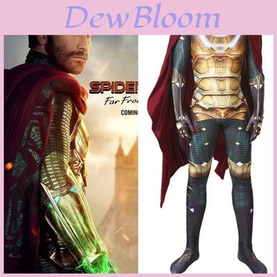 Spider-man Far From Home Mysterio Kostüm Mit Detailliertem Jumpsuit Und Umhang**