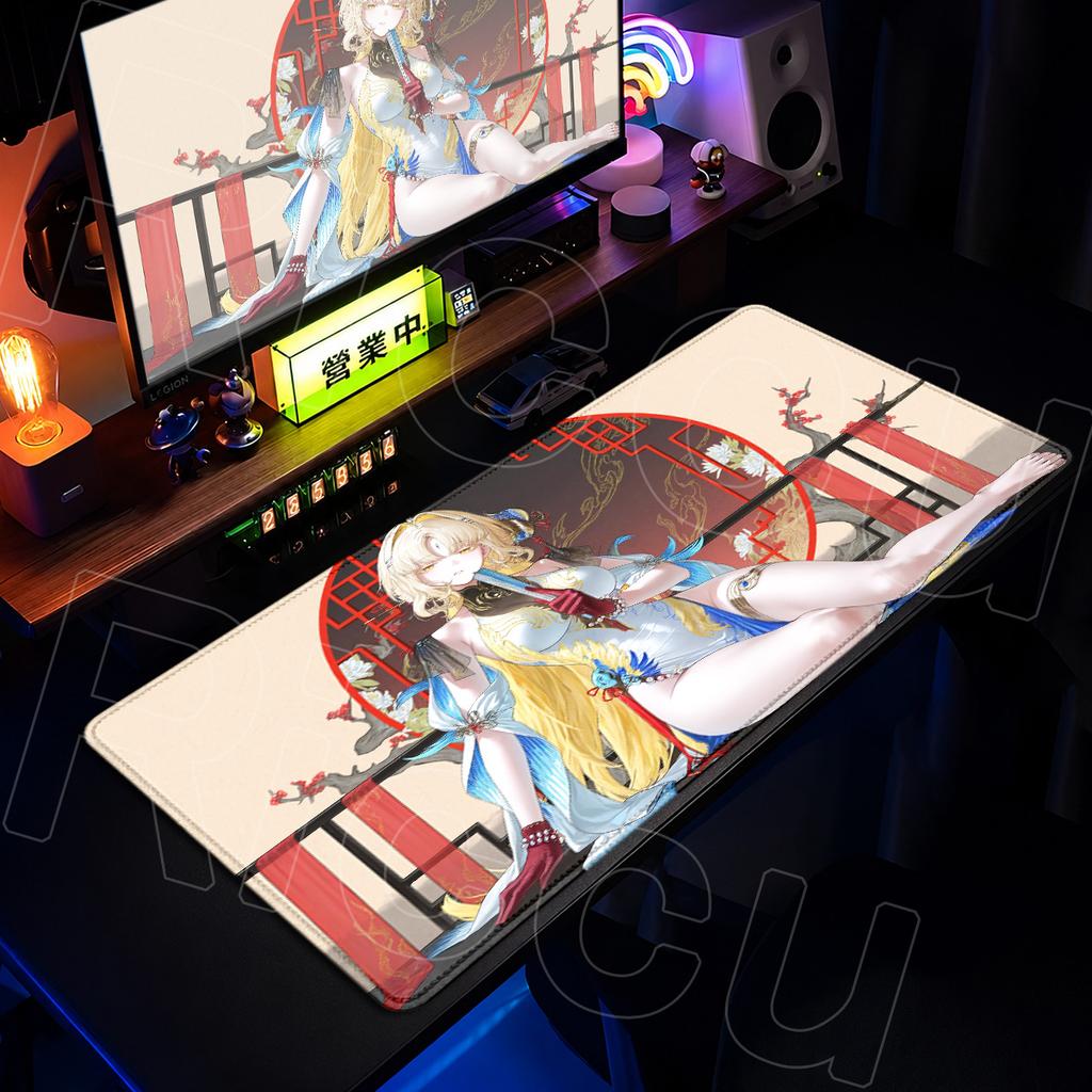 ESports Gaming Mouse Pad Washable Computer Keyboard Rug Anime Cute Girl Table Carpet Mouse Pad Wuthering Waves Suisui Soft Mat