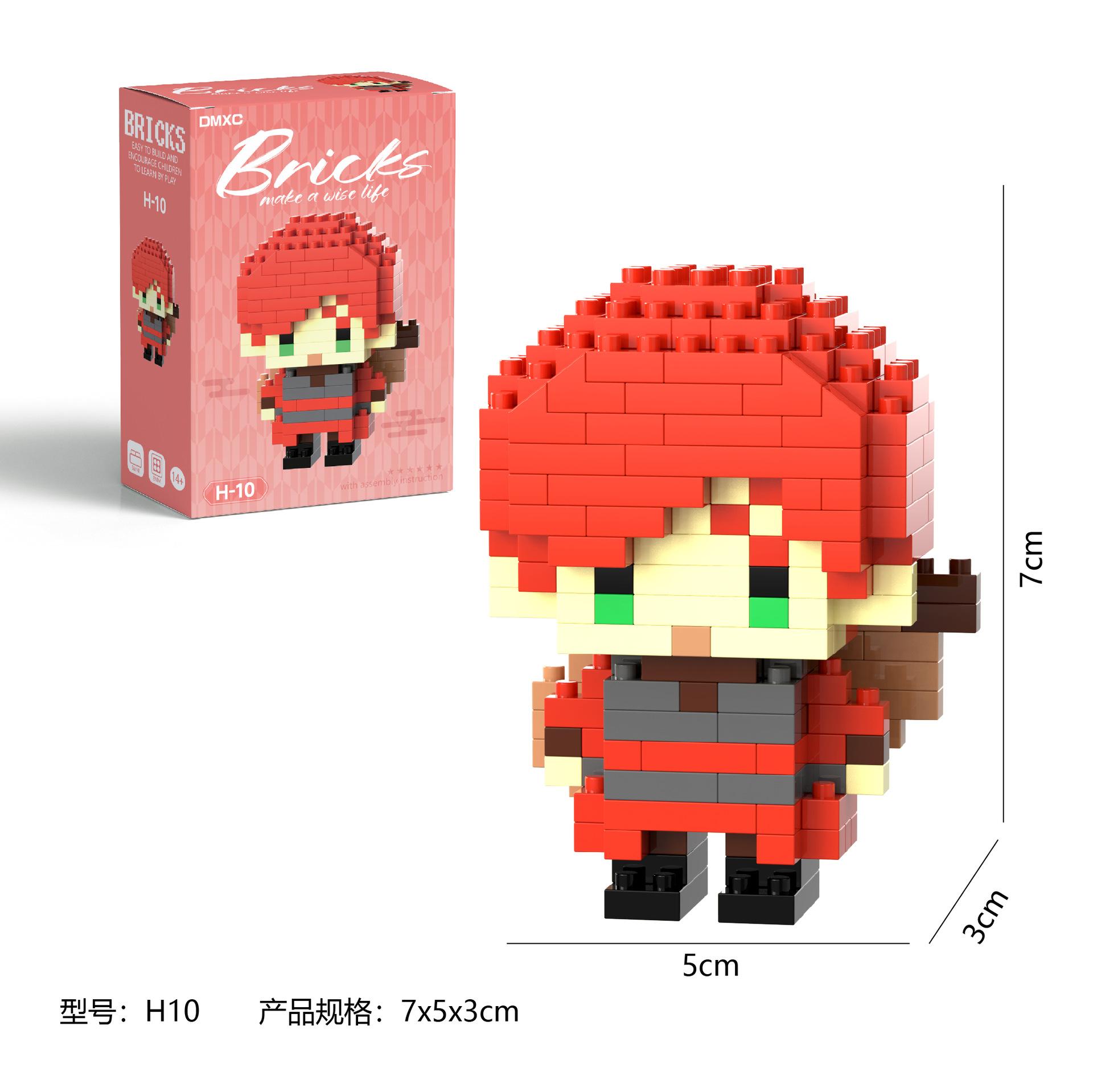 

NARUTA Akatsuki Toy Building Blocks Figuries Lega Japanese Blocks Cartoon Character Model building block Dolls Toys For kids No Box