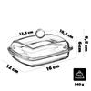 KADAX Butter Dish Butter Keeper with Lid for Butter Glass Container 16 Cm Classic