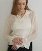 MOLLIOLLI Melange Knit Melange Collar [Ivory]