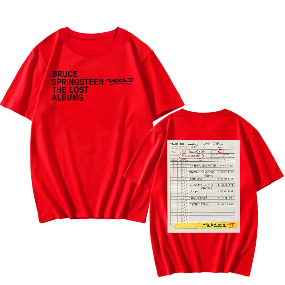 

БРЮС СПРІНГСТІН Tracks II: Футболка The Lost Albums з коротким рукавом чоловіча унісекс вуличний одяг футболки літо бавовна чоловіки жінки футболка топи 4XL